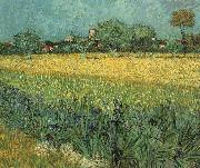 Vincent Van Gogh View of Arles with Irises in the Foreground oil